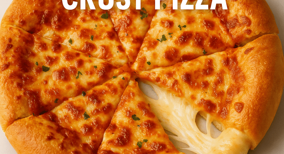 Cheese-Stuffed Crust Pizza Recipe