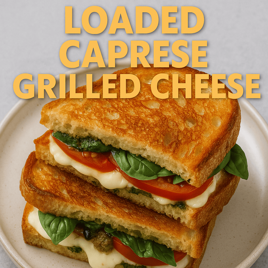 Loaded Caprese Grilled Cheese – A Melty Twist on the Italian Classic