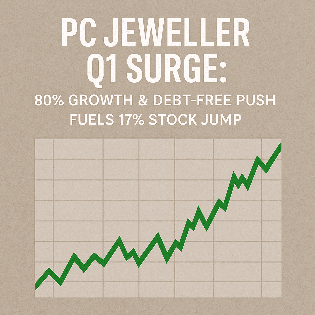 PC Jeweller Q1 Surge 80% Growth & Debt-Free Push Fuels 17% Stock Jump